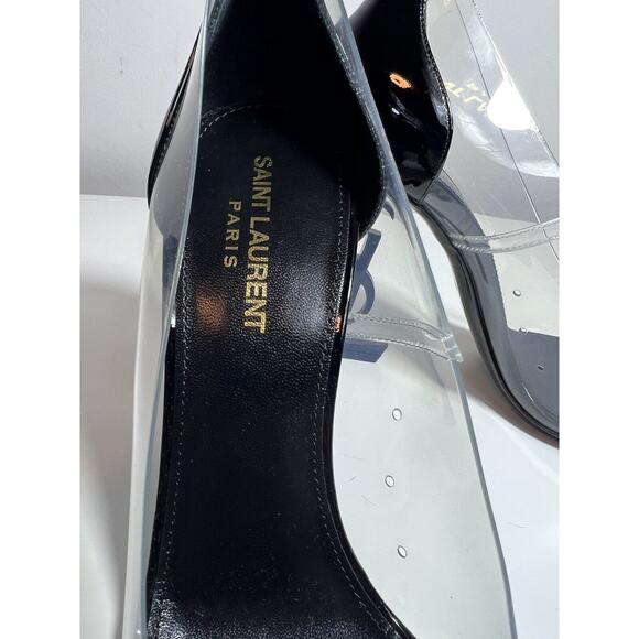 YSL Yves Saint Laurent Opyum Pumps Pointy Toe Shoes Size EU 40 - Picture 8 of 11